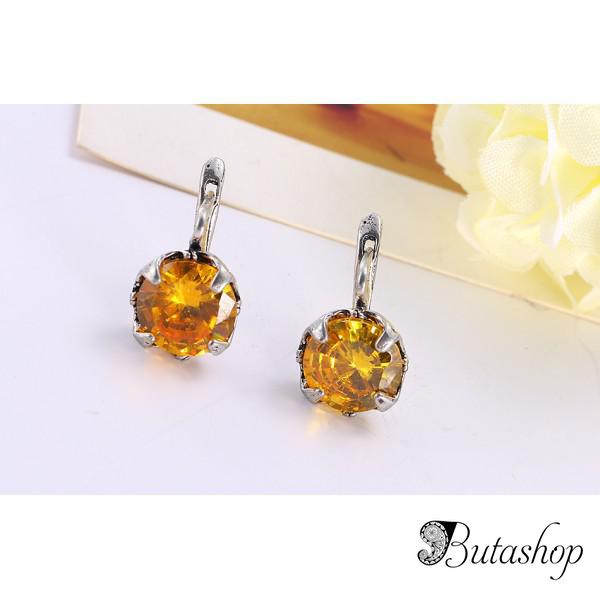 РАСПРОДАЖА! Серьги с большими камнями - www.butashop.com