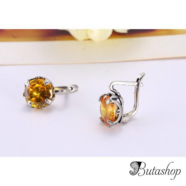 РАСПРОДАЖА! Серьги с большими камнями - www.butashop.com