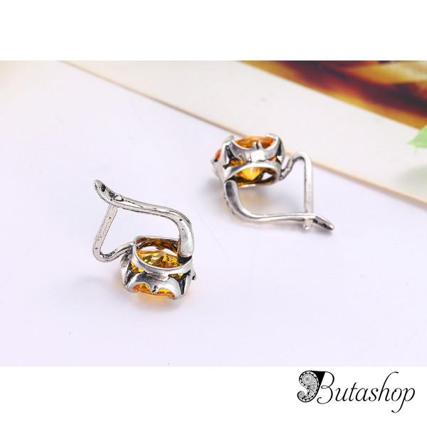РАСПРОДАЖА! Серьги с большими камнями - www.butashop.com