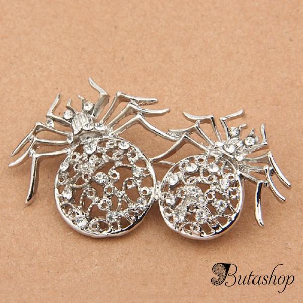 РАСПРОДАЖА! Эксклюзивная брошь - Паучки - www.butashop.com