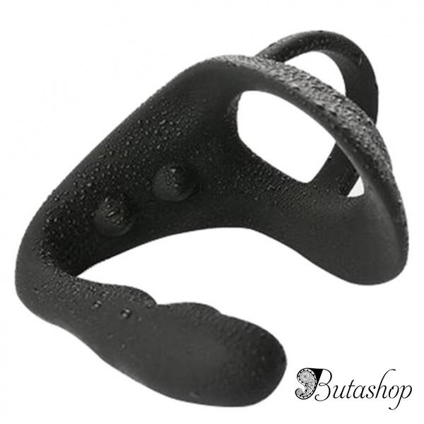 Силиконовый массажер для простаты Perineum с анальной пробкой - www.butashop.com