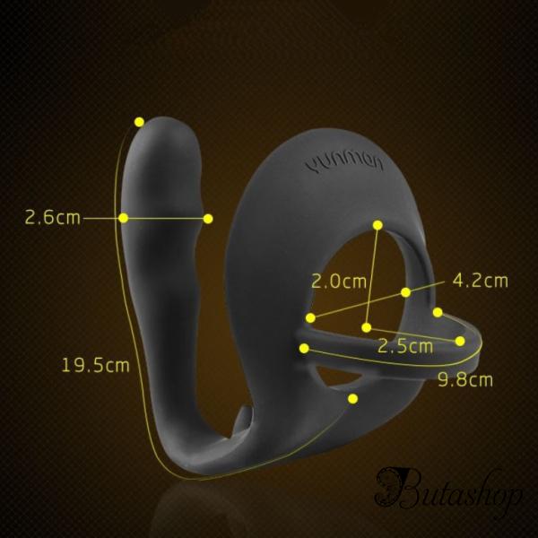 Силиконовый массажер для простаты Perineum с анальной пробкой - www.butashop.com