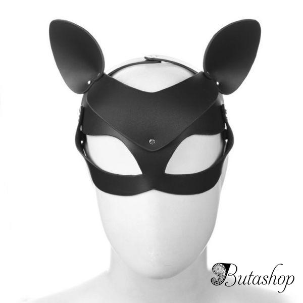 Кожаная БДСМ маска лисы - www.butashop.com