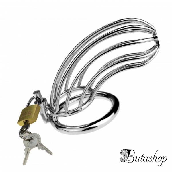 Стальное устройство целомудрия Bird Cockcage - www.butashop.com