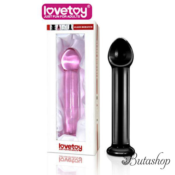 Черный фаллоимитатор Glass Romance - www.butashop.com