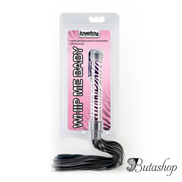 Плетка Whip Me Baby - розовая ручка - www.butashop.com