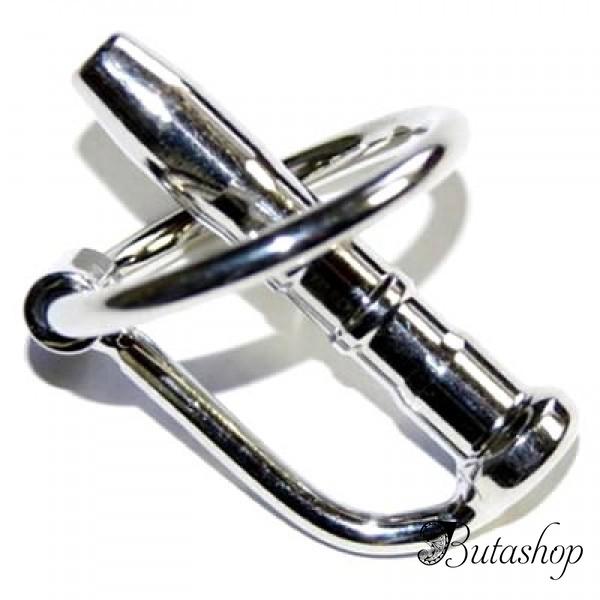 Короткий буж для уретры с металлическим кольцом - www.butashop.com