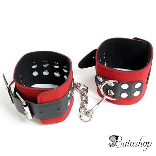 Черно-красные наручники для мужчин и женщин - www.butashop.com