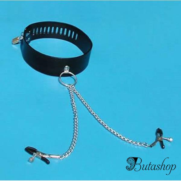 Кожаный ошейник - www.butashop.com