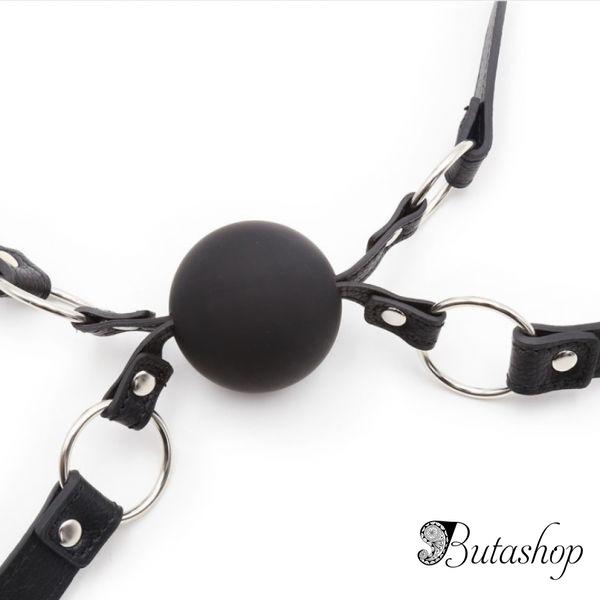 Double Silicone Ball Gags - www.butashop.com