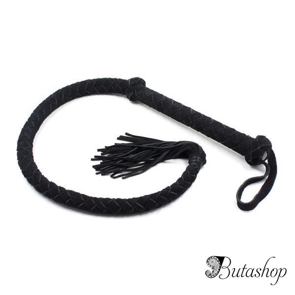 Упругий плетенный кнут из натуральной кожи - www.butashop.com