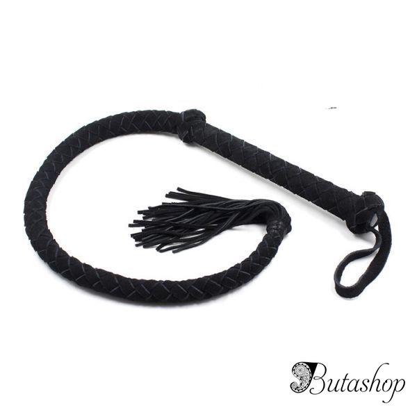 Упругий плетенный кнут из натуральной кожи - www.butashop.com