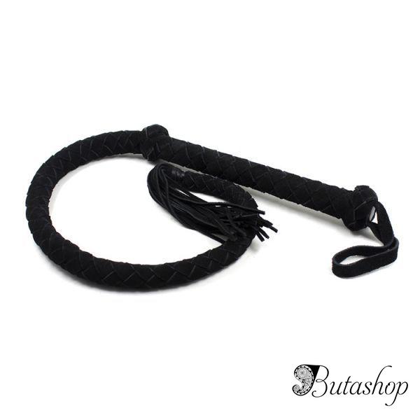 Упругий плетенный кнут из натуральной кожи - www.butashop.com