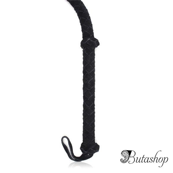 Упругий плетенный кнут из натуральной кожи - www.butashop.com