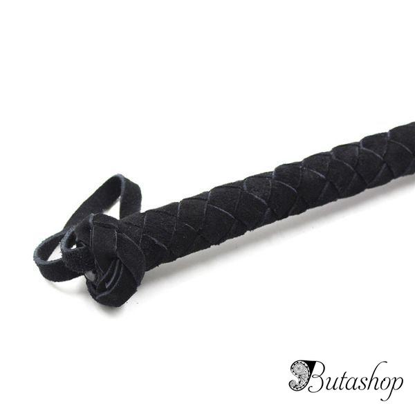 Упругий плетенный кнут из натуральной кожи - www.butashop.com