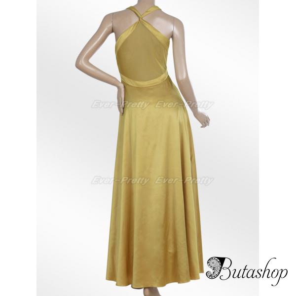 РАСПРОДАЖА! Вечернее платье - Горчица - www.butashop.com