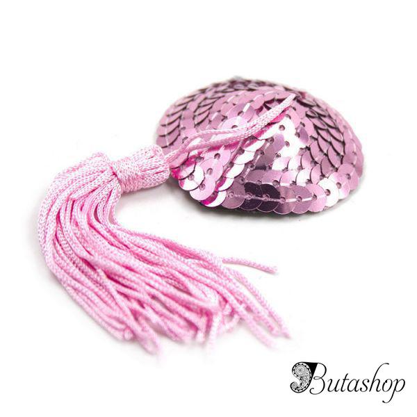 Розовые стикини с паеткми - www.butashop.com
