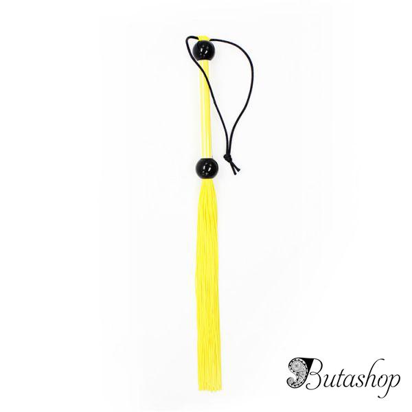 Небольшая резиновая плеть желтая - www.butashop.com
