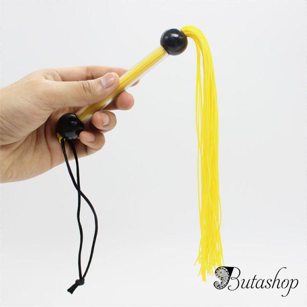 Небольшая резиновая плеть желтая - www.butashop.com