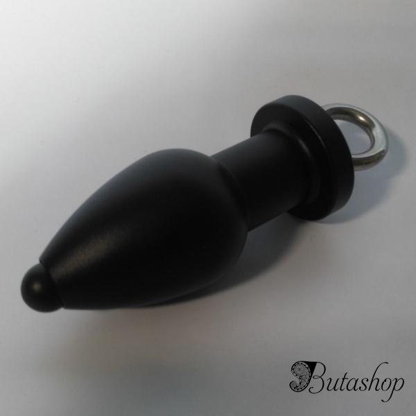 Металлическая анальная вилка черная - www.butashop.com