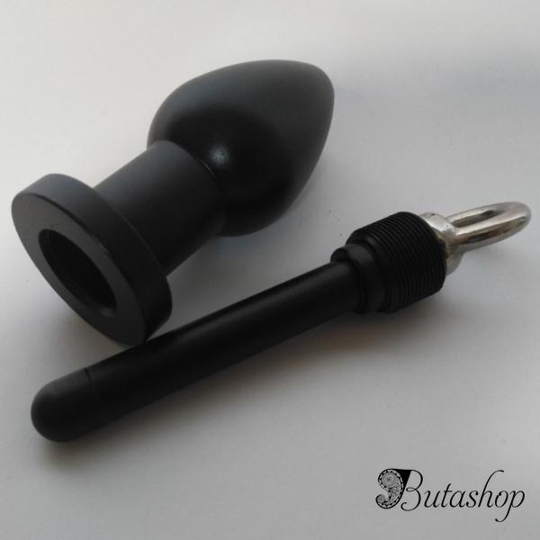Металлическая анальная вилка черная - www.butashop.com