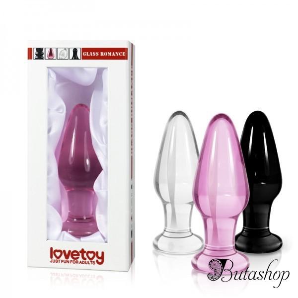 Анальная пробка стеклянный роман, прозрачная - www.butashop.com