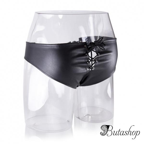 Сексуальные мужские кожаные трусы - www.butashop.com