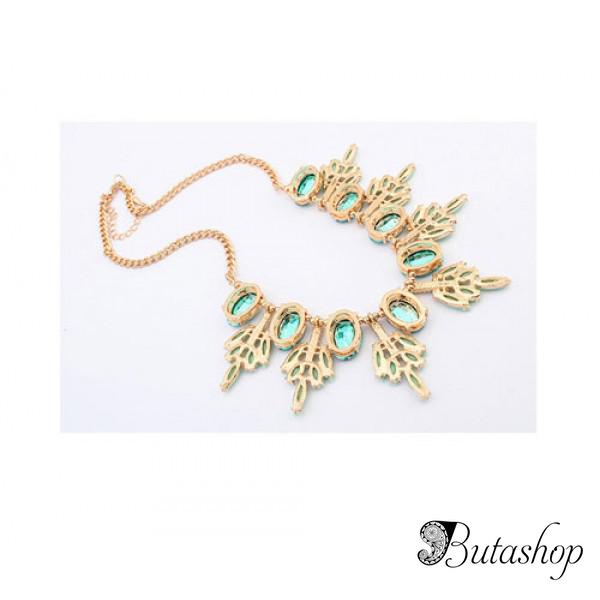 РАСПРОДАЖА! Ожерелье с камнями выполнено в европейском стиле - www.butashop.com
