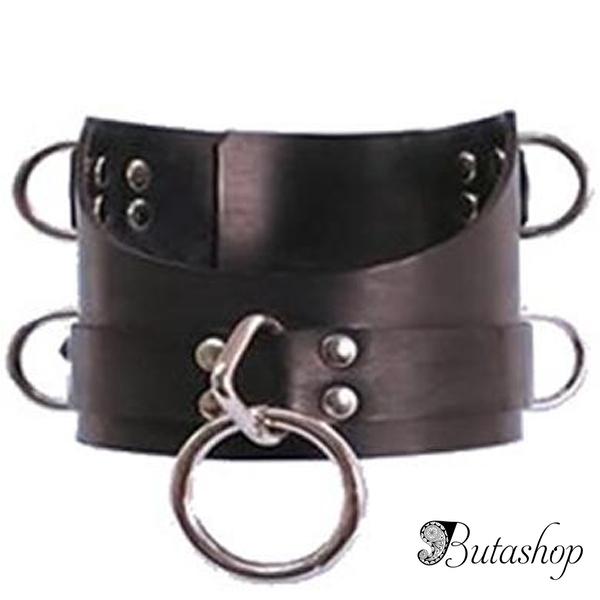 широкий кожаный ошейник - www.butashop.com