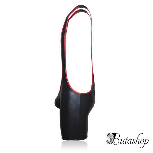Черное мужское белье на подтяжках - www.butashop.com