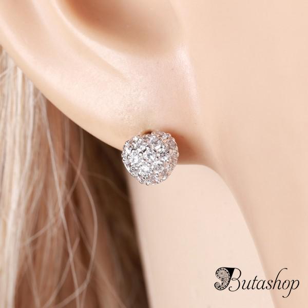 РАСПРОДАЖА! Модные серьги Xuping серебристые - www.butashop.com