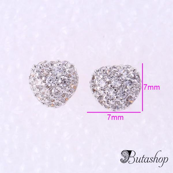 РАСПРОДАЖА! Модные серьги Xuping серебристые - www.butashop.com
