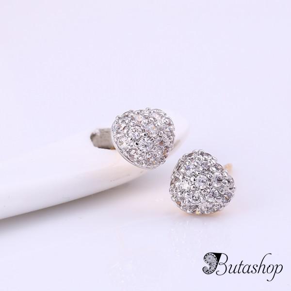 РАСПРОДАЖА! Модные серьги Xuping серебристые - www.butashop.com