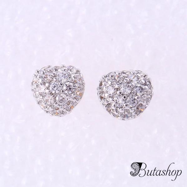 РАСПРОДАЖА! Модные серьги Xuping серебристые - www.butashop.com