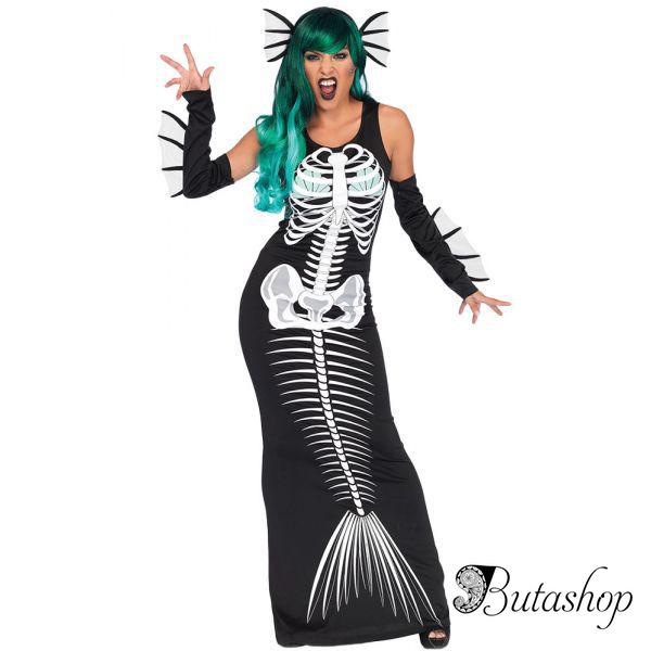 карнавальный костюм косплей скелет сирена - www.butashop.com