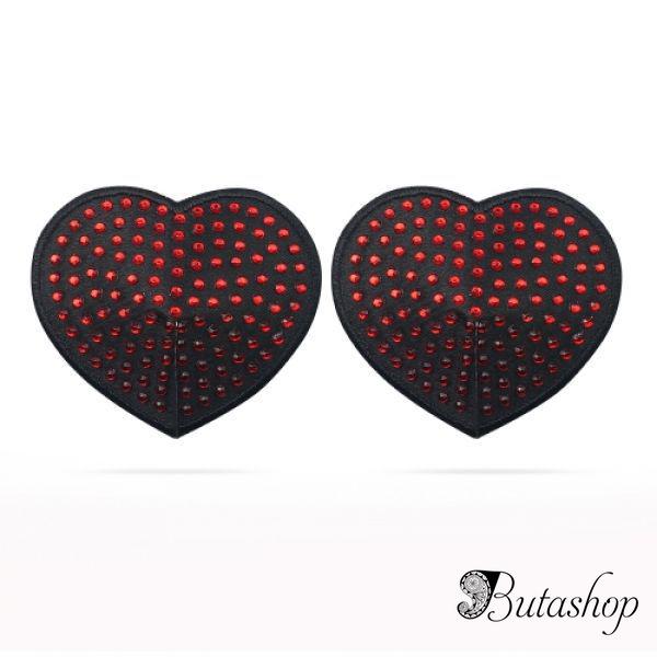 Черные стикини с красными горошинками - www.butashop.com
