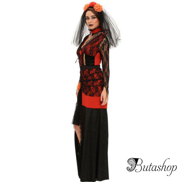 Королева мертвых косплей костюм Halloween Party Cosplay Costume - www.butashop.com