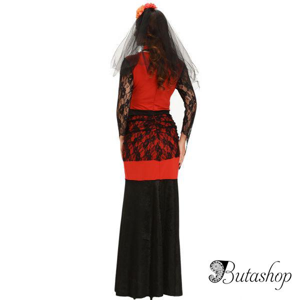 Королева мертвых косплей костюм Halloween Party Cosplay Costume - www.butashop.com
