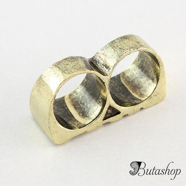 РАСПРОДАЖА! Кольцо на два пальца ЛАВ - www.butashop.com