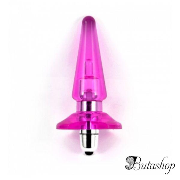 Анальный вибратор розовый - www.butashop.com