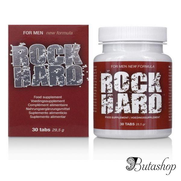 Препарат стимулирующий мужскую силу Rock Hard (30 tabs) WEST - www.butashop.com