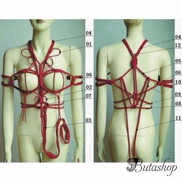 Канатный красный костюм - е037 - www.butashop.com