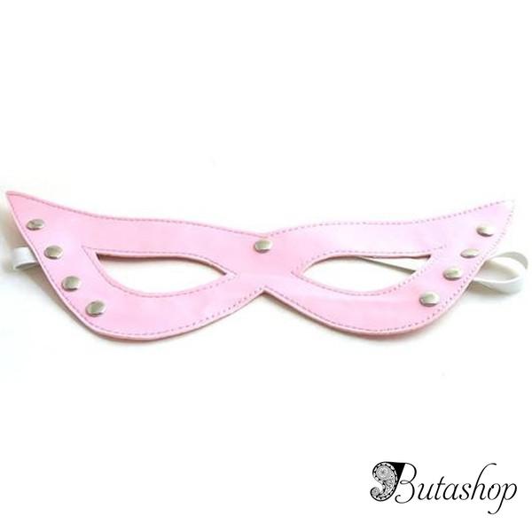 Розовая нежная маскарадная маска - www.butashop.com
