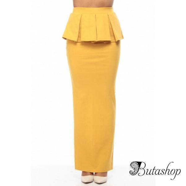 РАСПРОДАЖА! Длинная желтая юбка - www.butashop.com