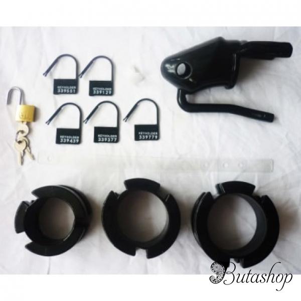Черное устройство целомудрия черного цвета - www.butashop.com