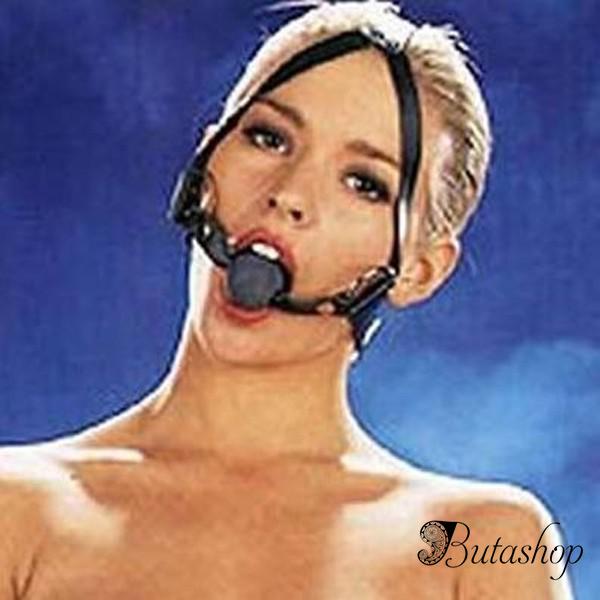 Современный черный кляп для рта - www.butashop.com