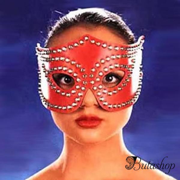 Красная карнавальная маска - www.butashop.com
