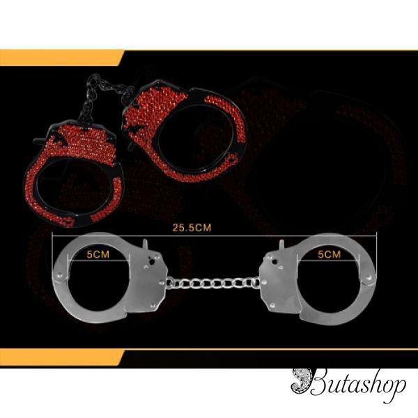 Фетиш наручники с белыми камушками - www.butashop.com