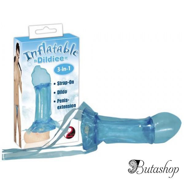 распродажа! надувная насадка-страпон dildiee - www.butashop.com