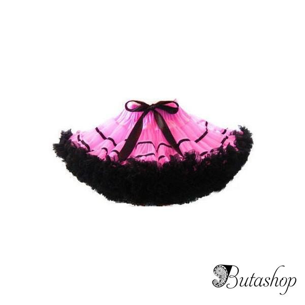 Черно-розовая тюлевая юбочка - www.butashop.com